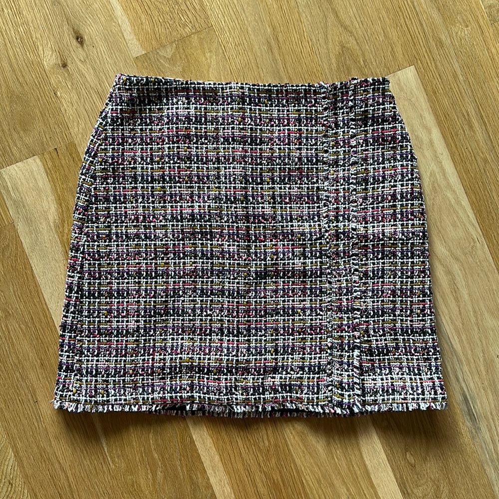 Ann Taylor Multi Colored Tweed Skirt